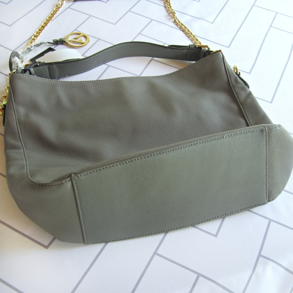 Bella Luca Large Vegan Leather Grey Purse NEW - Picture 2 of 5